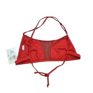Red bikini top